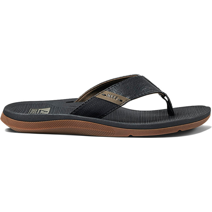 2024 Reef Mens Santa Ana Flip Flops CI4650 - Black